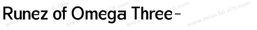 Runez of Omega Three字体转换